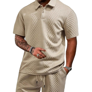 Conjunto de pantalones cortos con estilo de alta calidad para hombres, conjunto de camisa de pantalones cortos de diseño personalizado, conjuntos de camiseta de verano de algodón 100% - Product Image 6