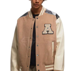 Veste de baseball pour hommes, hiver 2025, broderie de lettres sur le devant, vêtements d'extérieur personnalisables, veste de baseball pour adultes - Product Image 1