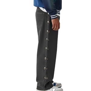 กางเกงยีนส์ทรงหลวมสีดำขายดี เทคโนโลยีป้องกันสีซีดจาง ดีไซน์หรูหรา พรีเมียม เหมาะสำหรับใส่ในช่วงเย็น - Product Image 2