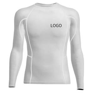 High Stretch <b>Mens</b> Compression T Shirt Quick Dry Long Sleeve <b>Rash</b> <b>Guard</b> Training Wear Gym running clothes jogging wear - Product Image 6
