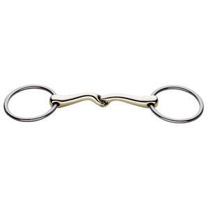 Broca de doble articulación Mullen, broca de filete de caballo de acero inoxidable, tachuela ecuestre, equipo de entrenamiento y equitación para caballos - Product Image 1