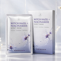 Masque facial en feuille personnalisé, doux, au zinc PCA et à la niacinamide, pour le contrôle du sébum, la minimisation des pores, l'éclaircissement, la réparation anti-âge
