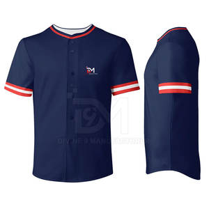 Nuevo estilo de ropa deportiva para hombre, camiseta de béisbol, ropa deportiva, camiseta de béisbol de Color sólido, camiseta de béisbol de secado rápido - Product Image 4
