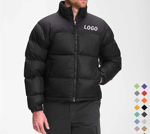 Veste matelassée coupe-vent chaude pour homme, avec fermeture éclair, idéale pour le sport et l'automne, personnalisable avec logo - Product Image 1