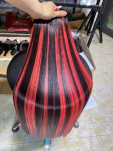 Paquets de cheveux vietnamiens bruts de meilleure qualité, paquet de cheveux frisés crépus noirs naturels, cheveux crus vietnamiens 100% - Product Image 6