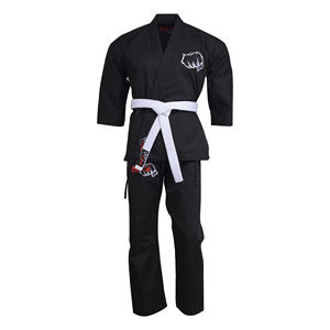 Mejor Venta de Material de algodón y poliéster precio bajo al por mayor OEM ropa de artes marciales producto de Venta caliente conjunto de uniformes de karate - Product Image 1