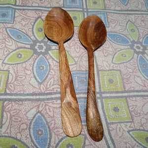ชุดช้อน margosa ธรรมชาติทำด้วยมือ100% ทนทานโต๊ะไม้นีมที่ใช้ในโรงแรมร้านอาหารและใช้ในบ้าน - Product Image 1