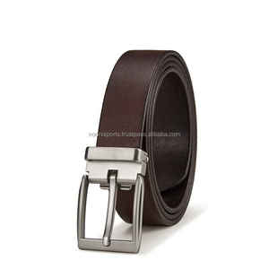 Venta al por mayor nuevo diseño personalizado 100% correa de material de cuero genuino cinturón de cuero casual personalizado su propio material - Product Image 5