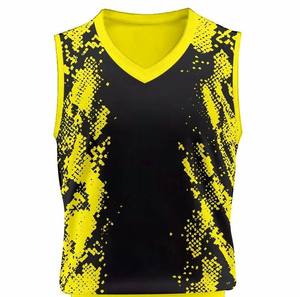 Uniforme de Baloncesto Transpirable de Alta Calidad, Nuevo Diseño, Venta al Por Mayor, Personalizado, 100% Poliéster, Sin Mangas - Product Image 2