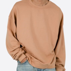 RICH alta calidad personalizado serigrafía Logo 100% algodón 550 gramos pesado Material polar sudaderas en blanco para hombres - Product Image 6