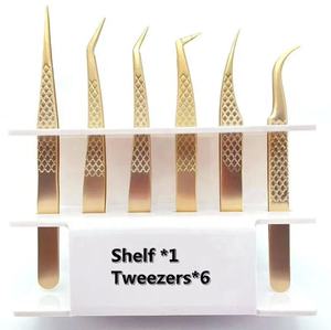 แหนบต่อขนตาเคลือบทองไทเทเนียมแบบขายส่ง พร้อมโลโก้สั่งทำ กล่องหนัง และบริการติดฉลากส่วนตัว - Product Image 2