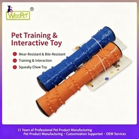 Jouets à mâcher pour chiens, tube à mâcher couineur pour chiots et grands chiens, jouets interactifs pour la dentition, ensemble de jouets pour chiens en gros