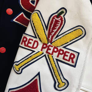 Custom Men's 100% Cotton Varsity Jacket with Stand Collar Front Logo Position Breathable & Windproof Winter High School Jacket - Product Image 5