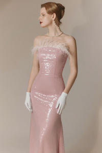 La mejor opción para la temporada de fiesta Amour Vestido de noche Ropa de mujer Damas Estilo elegante Servicios ODM Hecho en Vietnam - Product Image 2