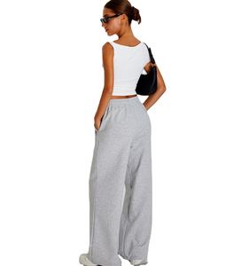 Pantalon de survêtement personnalisé pour femme, molletonné, coupe large, oversize, jambe droite, style baggy - Product Image 6