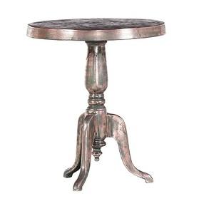 Table ronde pour décoration d'intérieur Table basse polie argentée brillante et Table d'appoint pour décoration de salon au meilleur prix - Product Image 6