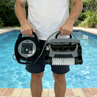 Robot Limpiador de Piscinas con Cable WC-3011, Limpiador de Piscinas Automático Inteligente Eléctrico para Escalar Paredes