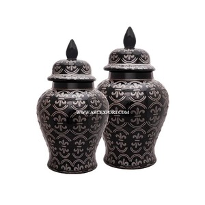 Jarrón de Jengibre de Latón Macizo con Tapa, Aspecto Admirable, Decoración para el Hogar, Recipiente de Almacenamiento con Diseño Único - Product Image 5