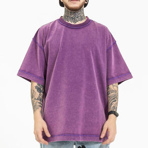 เสื้อยืดผ้าฝ้าย100% พิมพ์ลายล้างได้สำหรับผู้ชายเสื้อยืดสไตล์วินเทจแบบสั่งทำโอเวอร์ไซส์ผ้าเปียกสำหรับผู้ชาย - Product Image 3