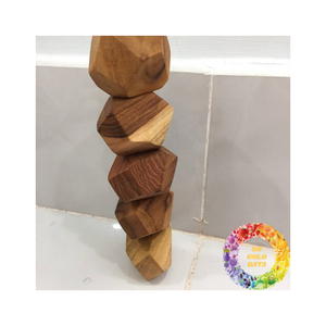 Le jouet de roche en bois TUMI ISHI favorise l'équilibre pensée imaginative et créativité pour le développement du jeu sensoriel de style Montessori - Product Image 1