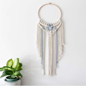 Fait à la main bohème coton tissé macramé attrape-rêves décoration murale pour salon élégant Boho décoration de la maison Accent - Product Image 5