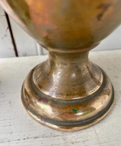 แจกันดอกไม้ทองเหลืองงานแกะสลักด้วยมือกระถางต้นไม้ทำจากอลูมิเนียมสำหรับตกแต่งโต๊ะ - Product Image 5