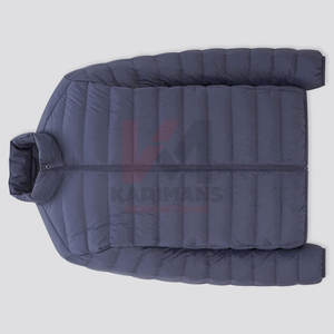 Chaqueta acolchada de burbujas Rojas vibrantes para hombres, abrigo aislado para clima frío, estilo informal diseñado, ropa de invierno para exteriores - Product Image 2