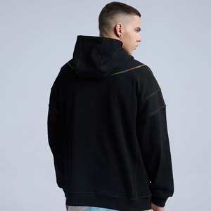 Sudadera con capucha para hombre, al por mayor, con media cremallera, 100% algodón, oversize, bordada, con logo personalizado, OEM, invierno - Product Image 2