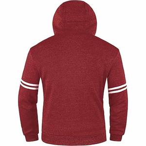 เสื้อฮู้ดผู้ชายผ้าฝ้ายโพลีเอสเตอร์สีทึบมาใหม่ล่าสุด - Product Image 4