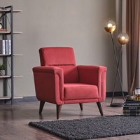 Fauteuil Bergère de Luxe en Velours pour Hôtel, Salon, Bureau, Villa, Appartement - Chaise Longue Extensible pour la Détente