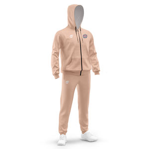 Logo personnalisé Ensemble de survêtement à capuche zippé pour hommes Sportswear Jogger Outfit Fabricant OEM - Product Image 1