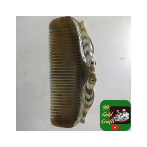 Peine de cuerno de búfalo natural hecho a mano, peine de pelo pulido para hombres y mujeres, proveedor de Peine de barba con acabado suave y Estilo clásico - Product Image 1