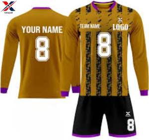 Ensemble de maillots de football d'équipe 100% polyester léger confortable à séchage rapide respirant personnalisable Maillot de sport unisexe Adultes - Product Image 6