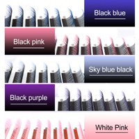 CoMango Premium Ombre 5D Spikes Fairy Flora Extensions de cils 8-15mm Vegan Cruelty-Free Fait main C/D Curl Cils synthétiques
