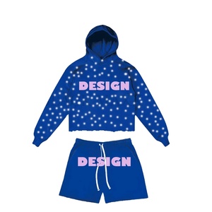 Conjunto de Sudadera con Capucha y Pantalones Deportivos de 2 Piezas para Hombre con Logotipo Personalizado OEM, Ropa Urbana Reversible Ecológica de Poliéster/Algodón - Product Image 1