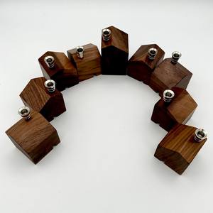 Support de bougie Menorah vintage en bois pour la vente en gros, décoration de Noël, centre de table de mariage, bougeoir, décoration de table à domicile - Product Image 4