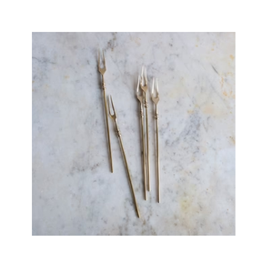 Fourchette en laiton poli miroir haut exigeant fourche faite à la main avantage fourche en laiton doré quantités en vrac en gros - Product Image 3