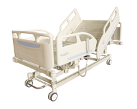 Lit d'hôpital manuel 3 fonctions, grandes barrières latérales, certifié CE ISO, garantie 2 ans, pour clinique et hôpital, Mexique, 110V