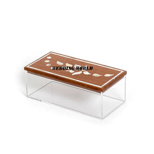 Fournisseur indien de boîtes à bonbons en acrylique, forme rectangulaire, boîte à bonbons artisanale, nouvelle arrivée, boîte à chocolat élégante indienne, vente en gros - Product Image 3