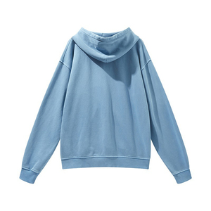 Vente en gros OEM Dikson Sports Sweat à capuche pour hommes, poids lourd, délavé à l'acide Logo personnalisé Surdimensionné Coton Streetwear Couleur unie Automne - Product Image 3