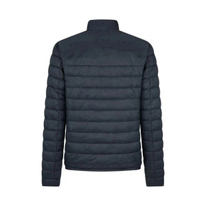 OEM ODM nouveauté veste à bulles couleur gris foncé solide logo personnalisé tissu respirant motif Sloid rembourré bouffant vestes pour hommes - Product Image 4