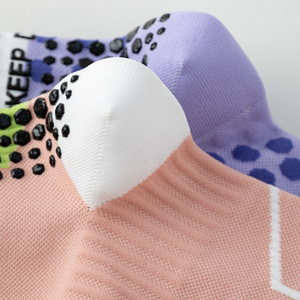 Chaussettes de vélo athlétique rembourrées de haute qualité personnalisées Chaussettes de course à pied Chaussettes de sport respirantes antidérapantes pour hommes Vente en gros OEM - Product Image 6