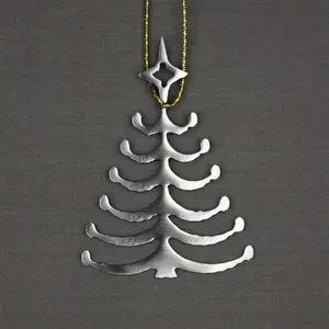 Árbol Colgante de Metal Hecho a Mano, Adorno Navideño, Accesorios Decorativos para Árbol de Vacaciones, Decoración Festiva PARA EL Hogar - Product Image 5