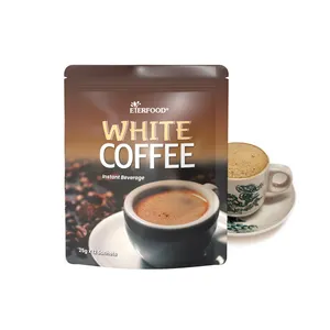 Halal Certified Instant Premix White Coffee Sachets Packet Rich Flavor Coffee Powder with Balanced Creamy Texture