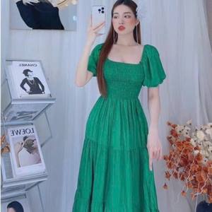 Robe longue pour femmes, décontractée, prix raisonnable, 100% lin, décontractée, lavable, emballage personnalisé, fabricant vietnamien - Product Image 3