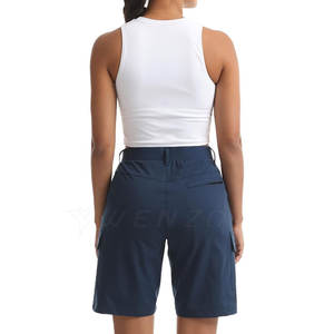 กางเกงขาสั้นออกกำลังกายเอวสูงสำหรับผู้หญิง ผ้าเนื้อยืด แห้งเร็ว เป็นมิตรกับสิ่งแวดล้อม สวมใส่สบาย เหมาะสำหรับการออกกำลังกายและไลฟ์สไตล์แอคทีฟ - Product Image 6