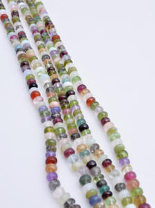 Cuentas Lisas de Gemas Mixtas de 5mm a 6mm, 1 Hilo de Piedras Preciosas para la Elaboración de Joyería Fina - Product Image 6