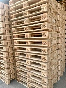 Palé de madera industrial de una cara de alta calidad Entrada de 4 vías estándar europea de Epal Woods. - Product Image 2