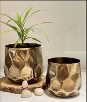 Vases à fleurs en métal européens élégants, design classique moderne, écologiques, faits à la main pour décorations de table, mariages, événements et fêtes