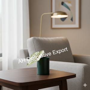 Jarrón Floral Minimalista Moderno de Metal Negro Mate para Decoración de Sala de Estar y Mesa - Product Image 6